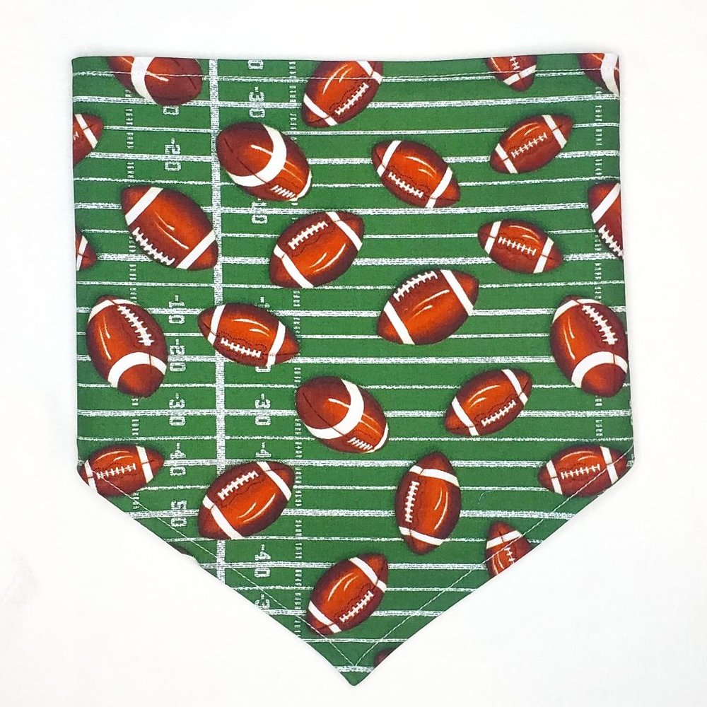 Football Season Tie On Dog Bandana